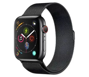 Devia Elegant Series Milanaise-Armband 44/45/46 mm Space Black / Apple Watch Armband