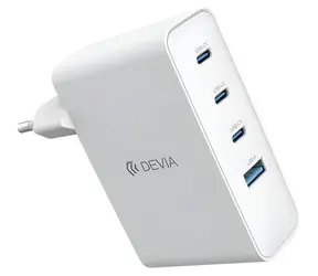Devia Extreme Speed GaN weiß / Ladegerät / PD / 3x USB-C / 1x USB-A / 100 W