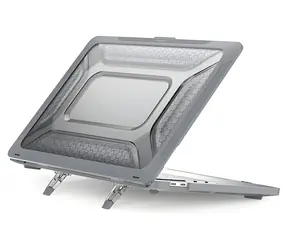 Devia Super Scratch-Proof Hard Jacket Grau / Schutzhülle / Apple MacBook Air 13" (2020)