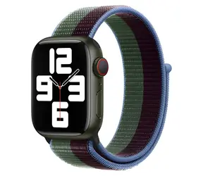 Devia Nylon-Geflechtarmband, zweifarbig, Eukalyptusgrün / Armband für Apple Watch / 40/41/42 mm / Nylon