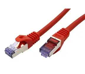 Roline Cat6a Komponentenkabel rot / Patchkabel / S/FTP / 5 m / LSOH