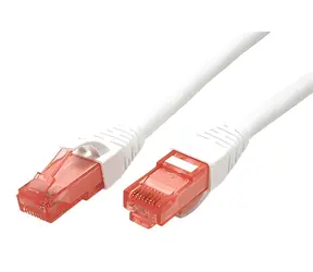 Roline UTP Cat6 weiß / Patchkabel / U/UTP / RJ45 / 1 m / LSOH