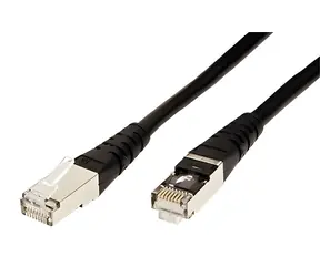 Roline S/FTP Patchkabel Kat. 6 0,3 m schwarz / Patchkabel / RJ-45