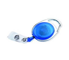EuroSupplies Etikettenrolle blau / Band 12 mm / Kabellänge 700 mm / 10 Stück
