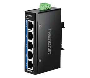 Trendnet TI-GLC50 / Switch / 5- Port 10/100/1000 Mbit/s / Industrie / DIN-Schiene