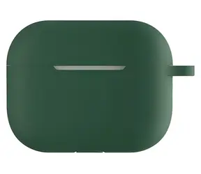 Devia Silikon-Schutzhülle, militärgrün / Hülle für Apple AirPods Pro 2 / Silikon