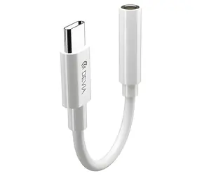 Devia SMART Series USB-C auf 3,5-mm-Klinkenadapter weiß / Adapter