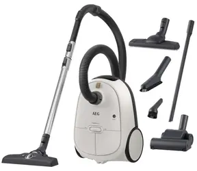 AEG Hygienic 6000 AB61H6SW weiß / Staubsauger mit Beutel / 750 W / 3,5 l / 73 dB / Aktionsradius 12 m