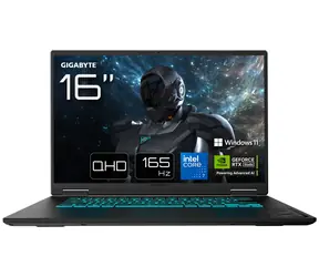 GIGABYTE GAMING A16 PRO schwarz / Notebook / 16" WQXGA / Intel Core 7 240H / 32 GB / 1 TB SSD / RTX 5070 Ti 12 GB / W11H