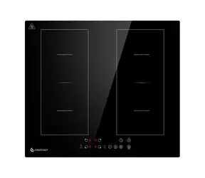 AMZCHEF CE-FS-I72S-FFDD06 schwarz / Induktionskochfeld / 60 cm / 4 Kochzonen / FlexZone / 7200 W