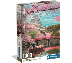Clementoni Puzzle Schloss Himeji im Frühling / 1000 Teile / ab 14 Jahren