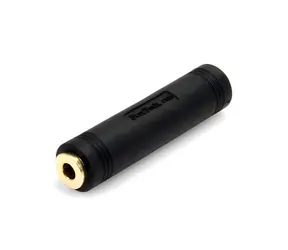 StarTech 3,5-mm-Klinkenstecker (F/F), schwarz / Audioadapter / 3,5-mm-Klinkenbuchse (F) - 3,5-mm-Klinkenbuchse (F)