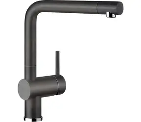 Blanco Spültischarmatur Silgranit-Optik Anthrazit / Spültischarmatur / 360°-Schwenkarm / Keramikkartusche mit Dichtung