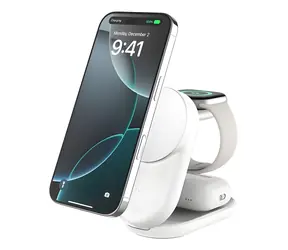 Belkin UltraCharge 3in1 Qi2 25W faltbar weiß / Ladestation