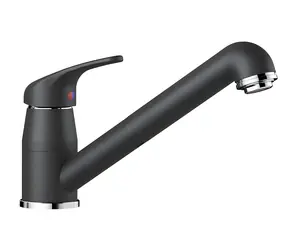Blanco Spültischarmatur mit Ausziehbrause, anthrazit / Spültischarmatur / Silgranit-Optik / 90° Schwenkarm