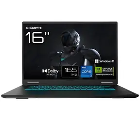 GIGABYTE GAMING A16 CTHI3DE894SH schwarz / Notebook / 16" / Intel i7-13620H / RTX 5050 8GB / 16GB DDR5 / 1TB SSD / W11H
