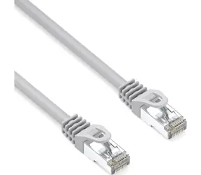 Logo LAN-Kabel S/FTP Cat 6a grau / Netzwerkkabel / RJ-45 / 10 m / 10 Gbit/s