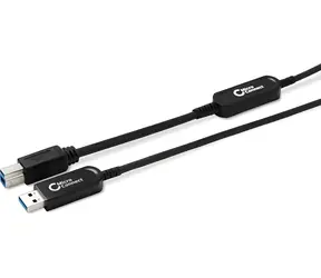 MicroConnect Kabel USB-A auf USB-B, 15 m, schwarz / Kabel / 10 Gbit/s