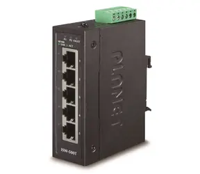 Planet ISW-500T / Industrieschalter / 5x 10/100Base-TX / DIN / IP30 / -40 bis 75 °C