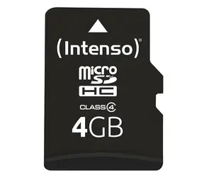 INTENSO 4 GB / Speicherkarte / MicroSDHC / Klasse 4 / 20 MB/s / inkl. SD-Adapter