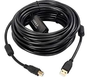 MicroConnect Aktivkabel USB-A (Stecker) - USB-B (Stecker), 15 m, schwarz / Kabel / USB 2.0 / 480 Mbit/s