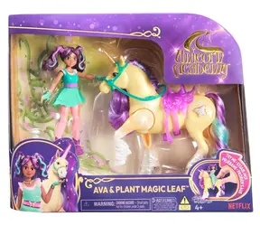 Spin Master Unicorn Academy Ava und Leaf Figuren / Leuchtendes Einhorn mit Puppe / 12 cm / ab 4 Jahren