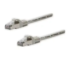 Logo Patchkabel FTP Cat 5e 5m grau / Netzwerkkabel / FTP / RJ45-RJ45