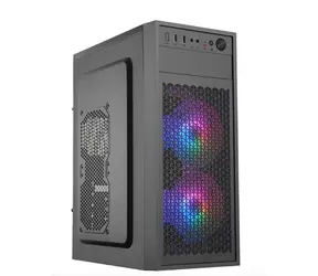 Eurocase ML N6-530B schwarz / Gehäuse / ATX / 2x USB-A 3.0 / 2x 120mm ARGB-Lüfter / ohne Netzteil