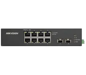 HIKVISION DS-3T0510HP-E/HS / Switch / Industrie / 8x Gb PoE (2x Hi-PoE) / 2x Gb SFP / 110 W