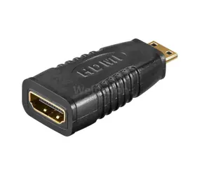 Goobay Adapter Mini HDMI (M) - HDMI (F) schwarz / Adapter