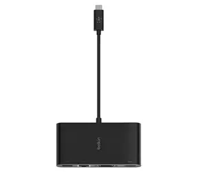Belkin USB-C Multiport-Adapter schwarz / Adapter / Gigabit-Ethernet / HDMI / VGA / USB-A
