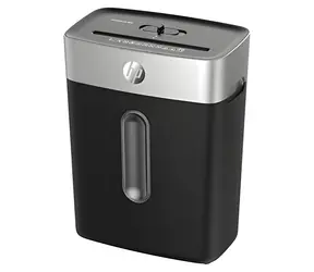 HP OneShred 8CC Schwarz / Aktenvernichter / Kreuzschnitt / Kapazität: 8 Blatt / P-4 / Auffangbehälter: 15 l