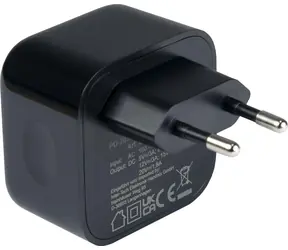 Inter-tech PD-2036 schwarz / Ladegerät / 2x USB-C / 36W / PD