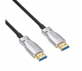 Akyga Optisches HDMI 2.1-Kabel (M) Schwarz 10 m / Optisches HDMI-Kabel / AOC / 8K / 48 Gbit/s