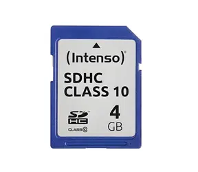 INTENSO SDHC 4 GB Klasse 10 / Speicherkarte / SD / Lesegeschwindigkeit 20 MB/s / Schreibgeschwindigkeit 12 MB/s