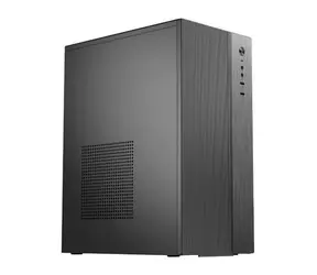 Eurocase MC EC-801B schwarz / PC-Gehäuse / mATX / Mini-ITX / 2x USB-A 3.0 / Gehärtetes Glas