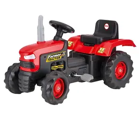 DOLU Trettraktor groß rot / ab 3 Jahren / Tragfähigkeit 50 kg