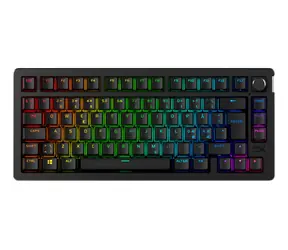 HyperX Alloy Rise 75 Kabellose schwarze / Mechanische Gaming-Tastatur / RGB-Hintergrundbeleuchtung / kabellos / USB-C
