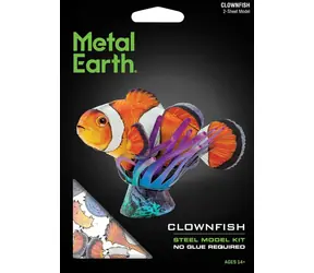Metal Earth 3D-Puzzle Clownfisch / Stahlmodell / 8,1 x 4,1 x 6,1 cm