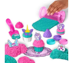 Spin Master Kinetic Sand Bäckerei Einhorn / 454 g Sand in 2 Farben / ab 3 Jahren