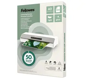 Fellowes Laminierfolie A3 glänzend / Laminierfolie / 100 Stück / recycelt