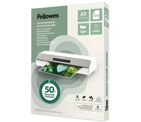 Fellowes Laminierfolie A3 matt, leicht recycelt / Laminierfolie / 100 Stück