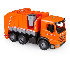 Lena Arocs Müllwagen / Spielzeugauto / mit Aufklebern / orange