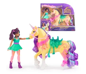 Spin Master Unicorn Academy Ava und Leaf Figuren / Einhorn mit Mähne, Schweif und Bürste / ab 4 Jahren