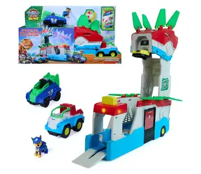 Spin Master Paw Patrol Dino Mobile Hauptquartier 2-in-1 / Spielset / Chase-Figur / 56 cm / ab 3 Jahren