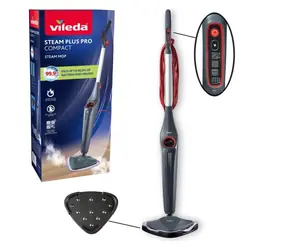 Vileda Steam PLUS Pro / Dampfmopp / 1550 W / Wassertank 0,4 l / Kabel 6 m
