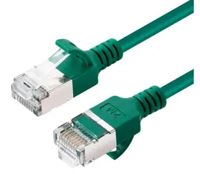 MicroConnect CAT6a U/FTP SLIM grün / Patchkabel / 2 m / LSZH / RJ-45
