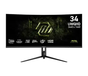 34" MSI MAG 342CQRFDE E20 Schwarz / Gaming-Monitor / UWQHD / VA / 200 Hz / 0,5 ms / 21:9 / HDMI + DP