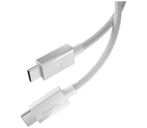 Spigen EB6015CC Essential USB-C-zu-USB-C-Kabel, 60 W, 1,5 m, weiß / USB 2.0