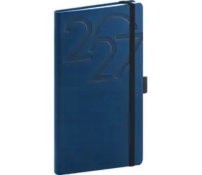 NOTIQUE Taschenkalender AJAX 2027 blau / 9 x 15,5 cm